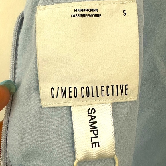 C/MEO Collective Halter Tie Lose Control Midi Dress Frill Detail Glaci… - Picture 10 of 11